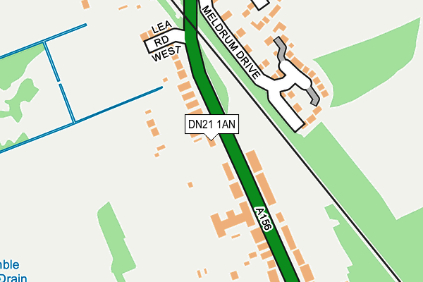 DN21 1AN map - OS OpenMap – Local (Ordnance Survey)