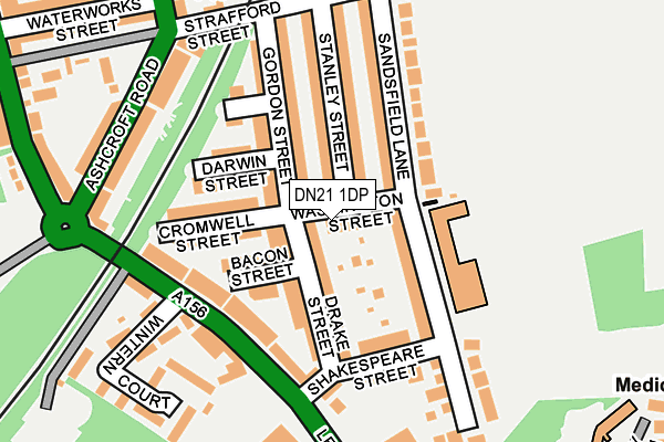 DN21 1DP map - OS OpenMap – Local (Ordnance Survey)