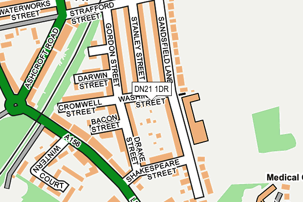 DN21 1DR map - OS OpenMap – Local (Ordnance Survey)