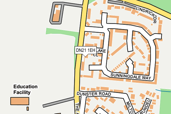 DN21 1EH map - OS OpenMap – Local (Ordnance Survey)