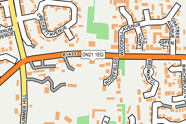 DN21 1EQ map - OS OpenMap – Local (Ordnance Survey)