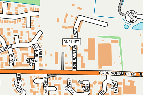 DN21 1FT map - OS OpenMap – Local (Ordnance Survey)