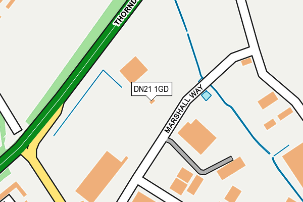 DN21 1GD map - OS OpenMap – Local (Ordnance Survey)