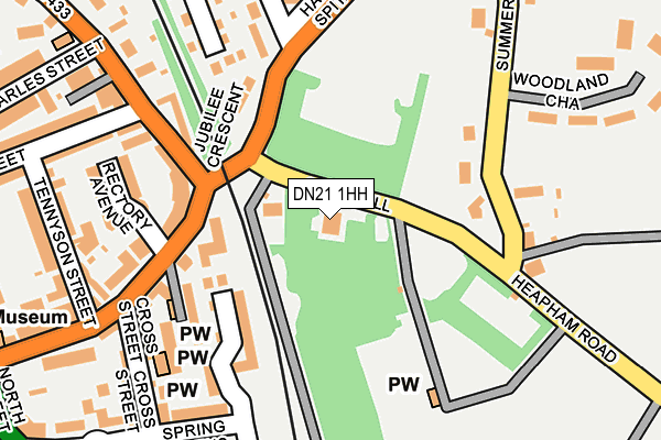 DN21 1HH map - OS OpenMap – Local (Ordnance Survey)