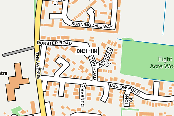 DN21 1HN map - OS OpenMap – Local (Ordnance Survey)