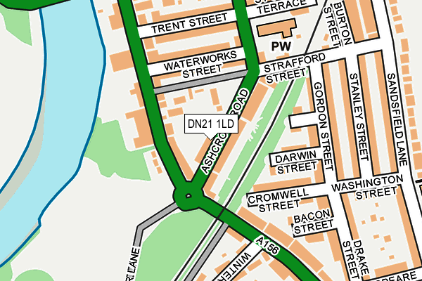 DN21 1LD map - OS OpenMap – Local (Ordnance Survey)