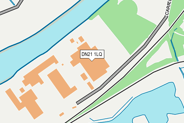 DN21 1LQ map - OS OpenMap – Local (Ordnance Survey)