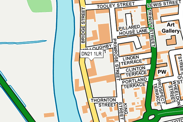 DN21 1LR map - OS OpenMap – Local (Ordnance Survey)