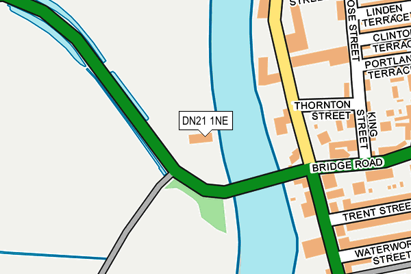 DN21 1NE map - OS OpenMap – Local (Ordnance Survey)