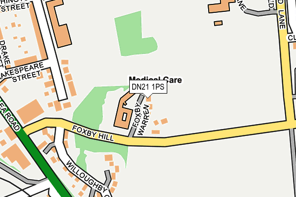 Map of VERITAY LIMITED at local scale