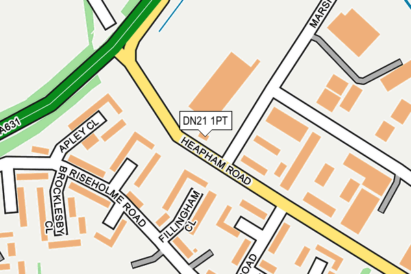 DN21 1PT map - OS OpenMap – Local (Ordnance Survey)