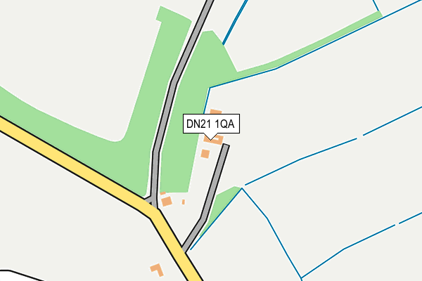 DN21 1QA map - OS OpenMap – Local (Ordnance Survey)