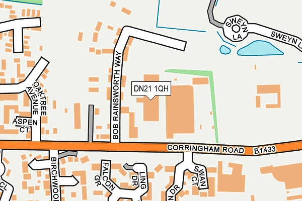 DN21 1QH map - OS OpenMap – Local (Ordnance Survey)