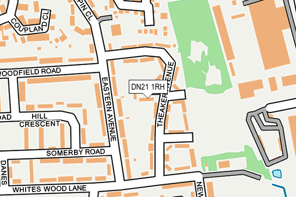 DN21 1RH map - OS OpenMap – Local (Ordnance Survey)