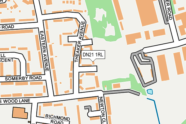 DN21 1RL map - OS OpenMap – Local (Ordnance Survey)