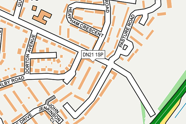 DN21 1SP map - OS OpenMap – Local (Ordnance Survey)