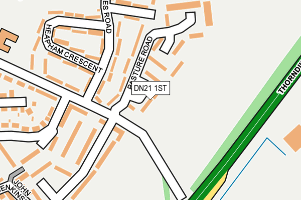 DN21 1ST map - OS OpenMap – Local (Ordnance Survey)