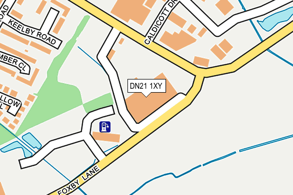 DN21 1XY map - OS OpenMap – Local (Ordnance Survey)