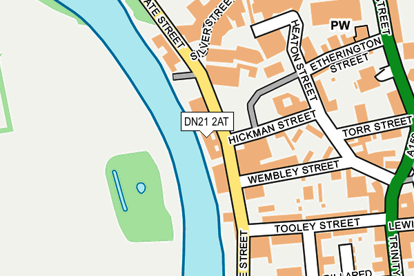 Map of PHD TECHNICAL SERVICES LTD at local scale