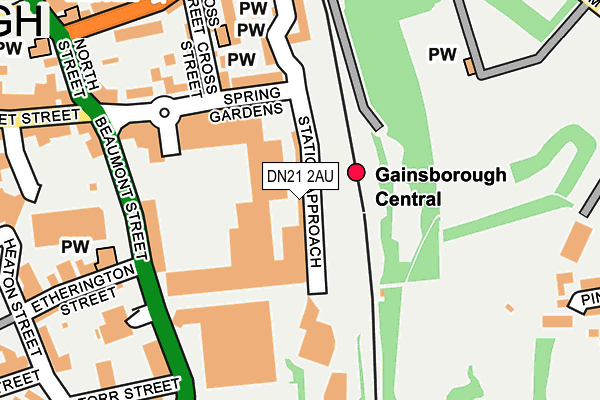 Map of WEFCO (GAINSBOROUGH) LIMITED at local scale