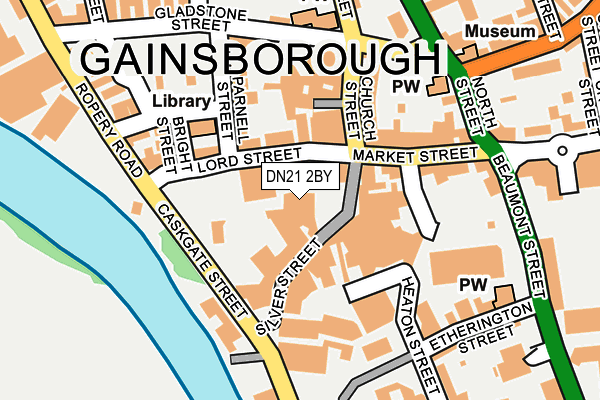 DN21 2BY map - OS OpenMap – Local (Ordnance Survey)