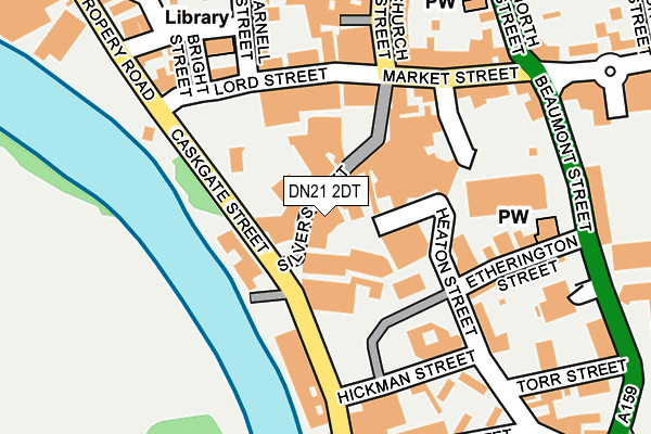 DN21 2DT map - OS OpenMap – Local (Ordnance Survey)