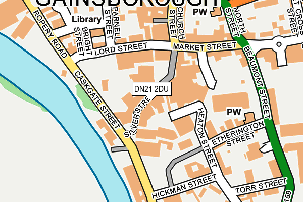 DN21 2DU map - OS OpenMap – Local (Ordnance Survey)