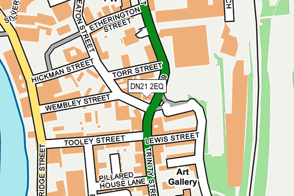 DN21 2EQ map - OS OpenMap – Local (Ordnance Survey)
