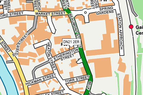 DN21 2ER map - OS OpenMap – Local (Ordnance Survey)
