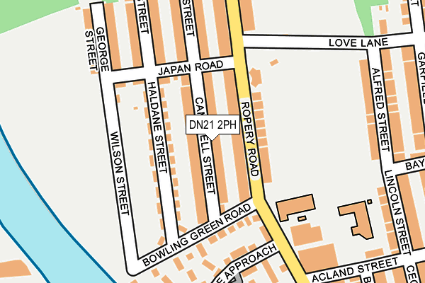 DN21 2PH map - OS OpenMap – Local (Ordnance Survey)