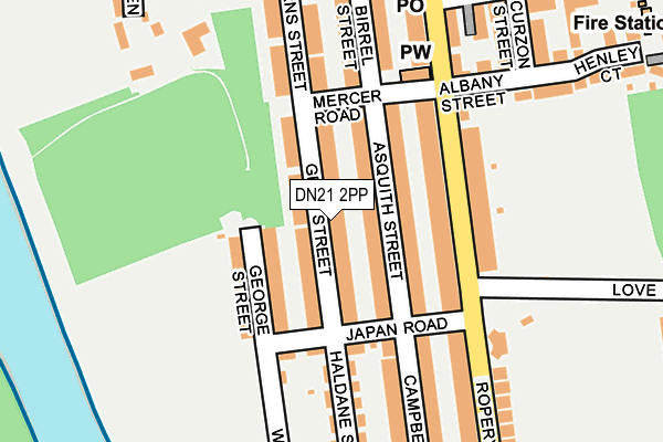 DN21 2PP map - OS OpenMap – Local (Ordnance Survey)
