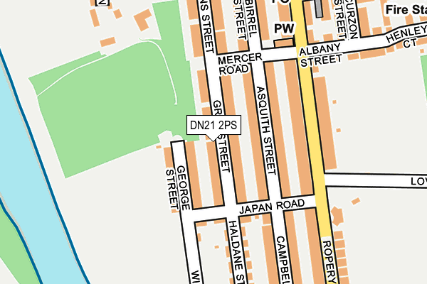 DN21 2PS map - OS OpenMap – Local (Ordnance Survey)