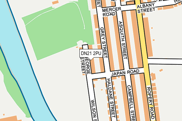 DN21 2PU map - OS OpenMap – Local (Ordnance Survey)