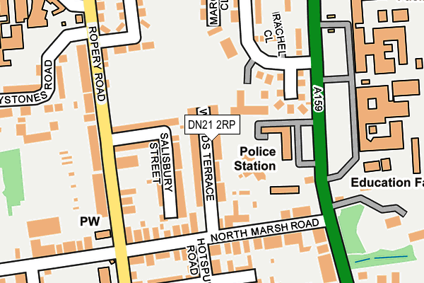 DN21 2RP map - OS OpenMap – Local (Ordnance Survey)