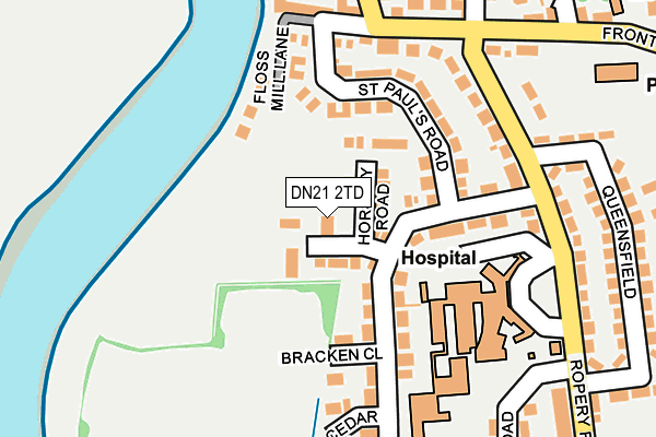 DN21 2TD map - OS OpenMap – Local (Ordnance Survey)