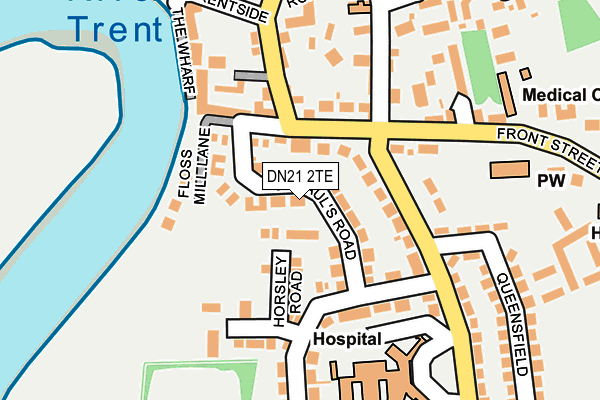 DN21 2TE map - OS OpenMap – Local (Ordnance Survey)