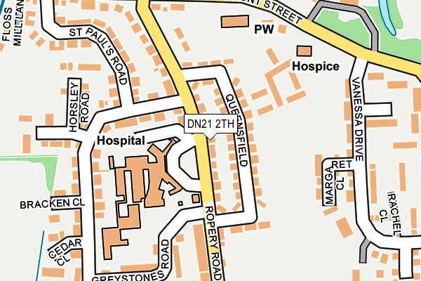DN21 2TH map - OS OpenMap – Local (Ordnance Survey)