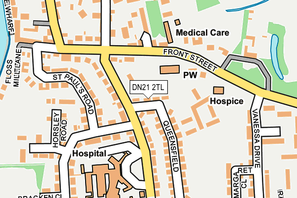 DN21 2TL map - OS OpenMap – Local (Ordnance Survey)