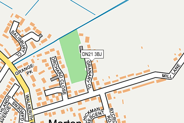 DN21 3BJ map - OS OpenMap – Local (Ordnance Survey)