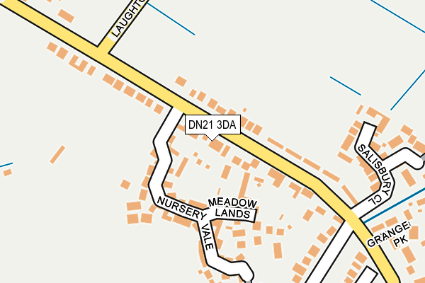 DN21 3DA map - OS OpenMap – Local (Ordnance Survey)