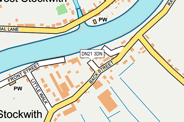 DN21 3DN map - OS OpenMap – Local (Ordnance Survey)