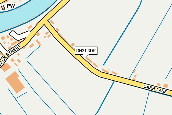 DN21 3DP map - OS OpenMap – Local (Ordnance Survey)