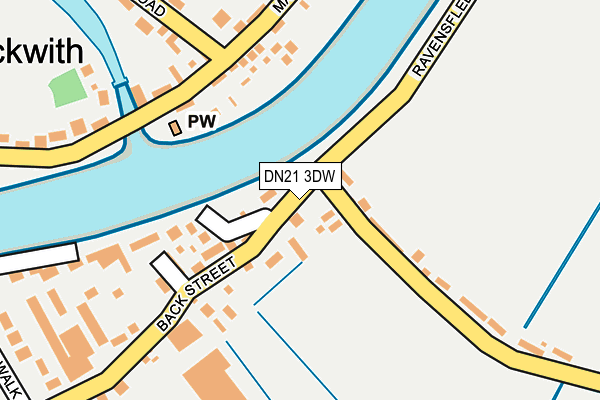 DN21 3DW map - OS OpenMap – Local (Ordnance Survey)