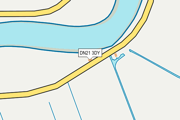 DN21 3DY map - OS OpenMap – Local (Ordnance Survey)