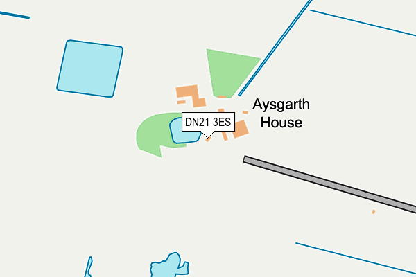 DN21 3ES map - OS OpenMap – Local (Ordnance Survey)