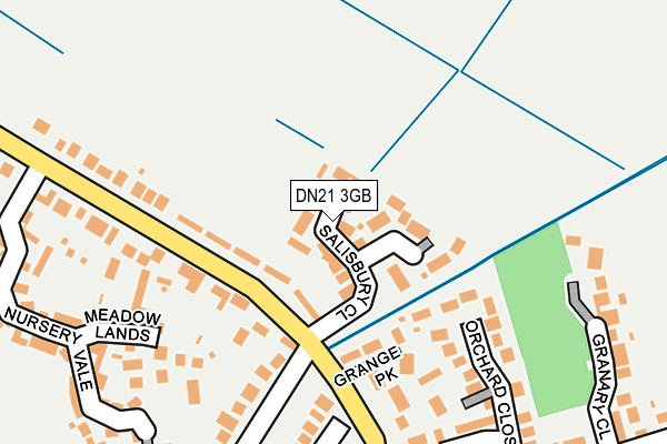 DN21 3GB map - OS OpenMap – Local (Ordnance Survey)