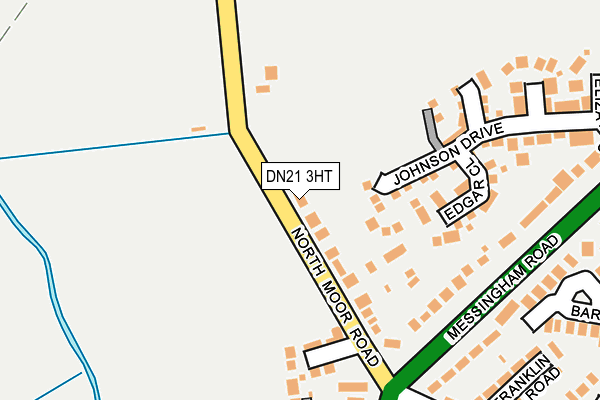 DN21 3HT map - OS OpenMap – Local (Ordnance Survey)
