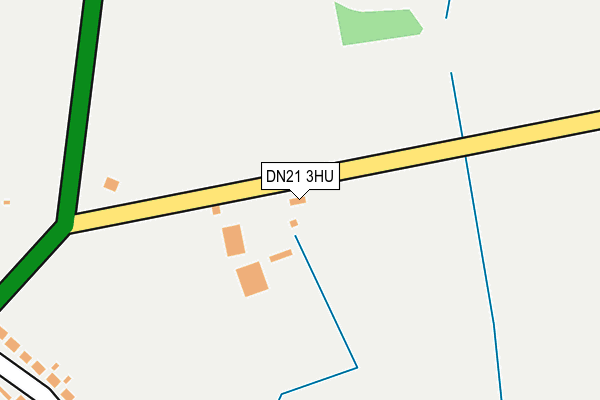 DN21 3HU map - OS OpenMap – Local (Ordnance Survey)