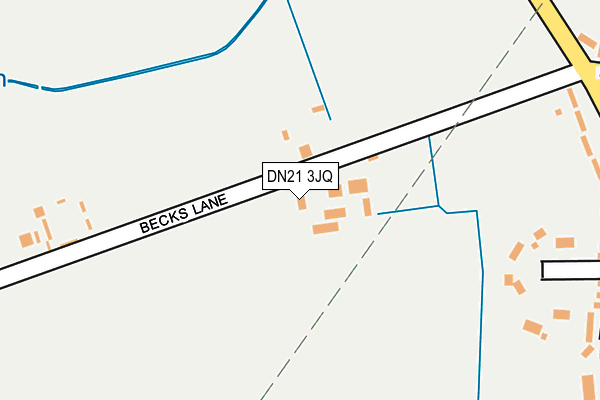 DN21 3JQ map - OS OpenMap – Local (Ordnance Survey)