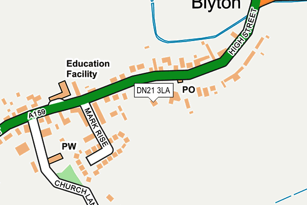 Map of BLYTON ICE CREAM LIMITED at local scale